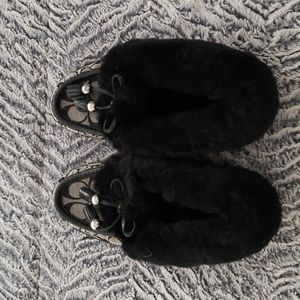 New Coach black slippers - size 7 1/2